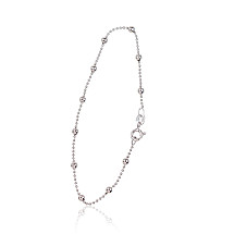 Sidabrinė grandinėlė Bead 1-3 mm, 17, 1.7 g, Sidabras 925 praba, rodis (padengti)