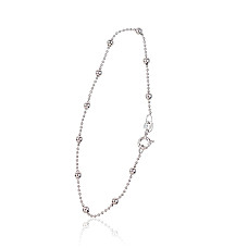 Sidabrinė grandinėlė Bead 1-3 mm, 18, 1.8 g, Sidabras 925 praba, rodis (padengti)