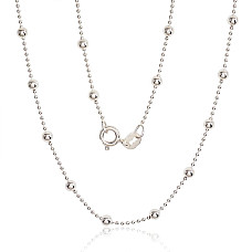 Sidabrinė grandinėlė Bead 1-3 mm, 50, 4.8 g, Sidabras 925 praba