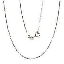 Sidabrinė grandinėlė Anchor round 1 mm, 38, 1.1 g, Sidabras 925 praba, rodis (padengti)