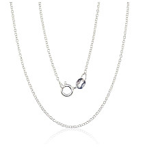 Sidabrinė grandinėlė Anchor round 1 mm, 50, 1.4 g, Sidabras 925 praba