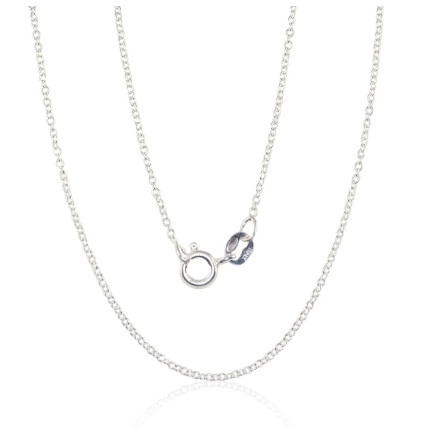 Grandinėlės,  - Sidabrinė grandinėlė Anchor round 1 mm, 50, 1.4 g, Sidabras 925 praba