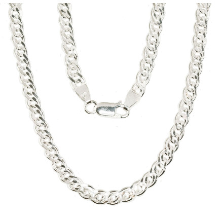 Grandinėlės,  - Sidabrinė grandinėlė Crandmother 4,9 mm , briaunų apdirbimas deimantu, 50, 15.8 g, Sidabras 925 praba
