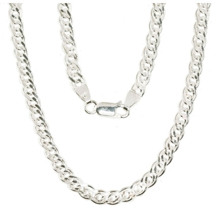 Grandinėlės,  - Sidabrinė grandinėlė Crandmother 4,9 mm , briaunų apdirbimas deimantu, 50, 16.2 g, Sidabras 925 praba
