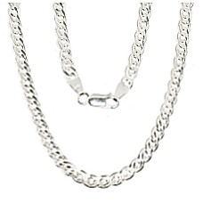 Sidabrinė grandinėlė Crandmother 4,9 mm , briaunų apdirbimas deimantu, 60, 18.4 g, Sidabras 925 praba