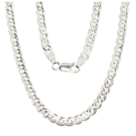 Grandinėlės,  - Sidabrinė grandinėlė Crandmother 4,9 mm , briaunų apdirbimas deimantu, 60, 18.4 g, Sidabras 925 praba