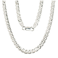 Sidabrinė grandinėlė Crandmother 4,9 mm , briaunų apdirbimas deimantu, 60, 19.4 g, Sidabras 925 praba