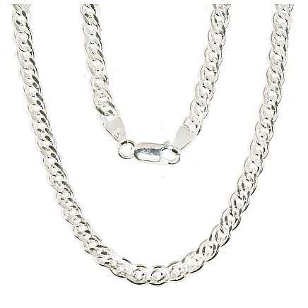Grandinėlės,  - Sidabrinė grandinėlė Crandmother 4,9 mm , briaunų apdirbimas deimantu, 60, 19.4 g, Sidabras 925 praba