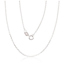Sidabrinė grandinėlė Anchor 1 mm , briaunų apdirbimas deimantu, 45, 1.5 g, Sidabras 925 praba
