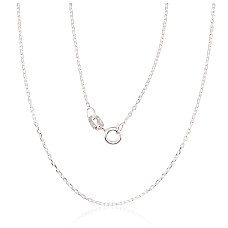 Sidabrinė grandinėlė Anchor 1 mm , briaunų apdirbimas deimantu, 47, 1.6 g, Sidabras 925 praba