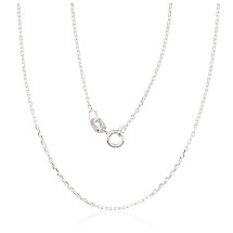 Sidabrinė grandinėlė Anchor 1 mm , briaunų apdirbimas deimantu, 50, 1.7 g, Sidabras 925 praba