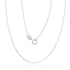 Sidabrinė grandinėlė Anchor 1 mm , briaunų apdirbimas deimantu, 50, 1.7 g, Sidabras 925 praba