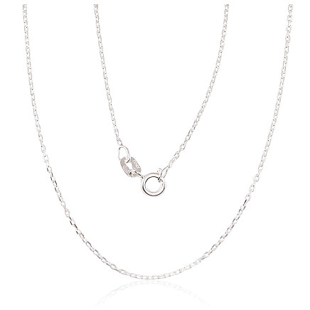 Grandinėlės,  - Sidabrinė grandinėlė Anchor 1 mm , briaunų apdirbimas deimantu, 50, 1.7 g, Sidabras 925 praba