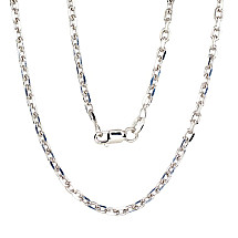 Sidabrinė grandinėlė Anchor 3 mm , briaunų apdirbimas deimantu, 50, 9.8 g, Sidabras 925 praba, rodis (padengti)