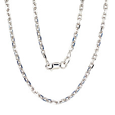 Sidabrinė grandinėlė Anchor 3 mm , briaunų apdirbimas deimantu, 55, 10.8 g, Sidabras 925 praba, rodis (padengti)