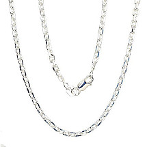 Sidabrinė grandinėlė Anchor 3 mm , briaunų apdirbimas deimantu, 50, 10.3 g, Sidabras 925 praba