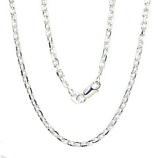 Sidabrinė grandinėlė Anchor 3 mm , briaunų apdirbimas deimantu, 50, 9.7 g, Sidabras 925 praba