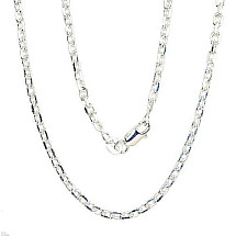 Sidabrinė grandinėlė Anchor 3 mm , briaunų apdirbimas deimantu, 70, 13.7 g, Sidabras 925 praba