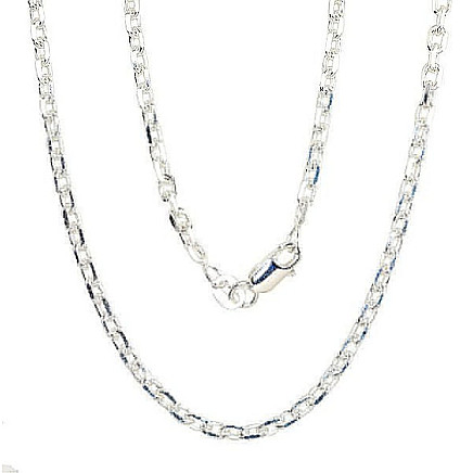 Vyrams,  - Sidabrinė grandinėlė Anchor 3 mm , briaunų apdirbimas deimantu, 70, 13.7 g, Sidabras 925 praba
