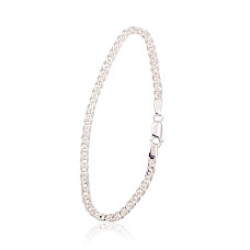 Sidabrinė grandinėlė Crandmother 3.1 mm , briaunų apdirbimas deimantu, 17, 3.5 g, Sidabras 925 praba