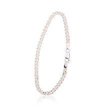Sidabrinė grandinėlė Crandmother 3.1 mm , briaunų apdirbimas deimantu, 18, 3.7 g, Sidabras 925 praba