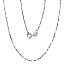 Sidabrinė grandinėlė Anchor 1 mm , briaunų apdirbimas deimantu, 45, 1.9 g, Sidabras 925 praba, rodis (padengti)
