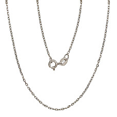 Sidabrinė grandinėlė Anchor 1 mm , briaunų apdirbimas deimantu, 45, 1.9 g, Sidabras 925 praba, rodis (padengti)