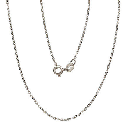 Grandinėlės,  - Sidabrinė grandinėlė Anchor 1 mm , briaunų apdirbimas deimantu, 45, 1.9 g, Sidabras 925 praba, rodis (padengti)
