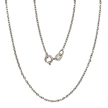 Sidabrinė grandinėlė Anchor 1 mm , briaunų apdirbimas deimantu, 55, 2.3 g, Sidabras 925 praba, rodis (padengti)