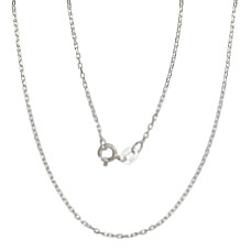 Sidabrinė grandinėlė Anchor 1 mm , briaunų apdirbimas deimantu, 40, 1.8 g, Sidabras 925 praba