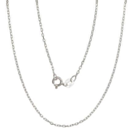 Grandinėlės,  - Sidabrinė grandinėlė Anchor 1 mm , briaunų apdirbimas deimantu, 40, 1.8 g, Sidabras 925 praba