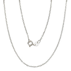 Sidabrinė grandinėlė Anchor 1 mm , briaunų apdirbimas deimantu, 42, 1.8 g, Sidabras 925 praba