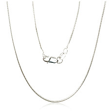 Sidabrinė grandinėlė Snake 1 mm, 45, 3.9 g, Sidabras 925 praba