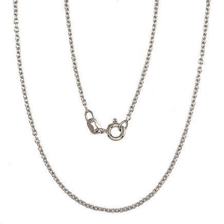 Grandinėlės,  - Sidabrinė grandinėlė Anchor round 1,1 mm, 40, 2 g, Sidabras 925 praba, rodis (padengti)