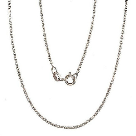 Grandinėlės,  - Sidabrinė grandinėlė Anchor round 1,1 mm, 45, 2.3 g, Sidabras 925 praba, rodis (padengti)