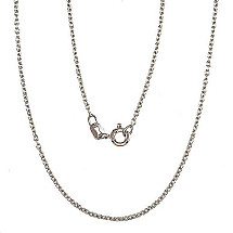 Sidabrinė grandinėlė Anchor round 1,1 mm, 50, 2.4 g, Sidabras 925 praba, rodis (padengti)