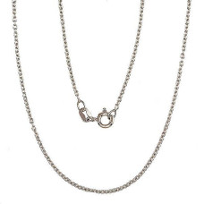 Sidabrinė grandinėlė Anchor round 1,1 mm, 50, 2.4 g, Sidabras 925 praba, rodis (padengti)