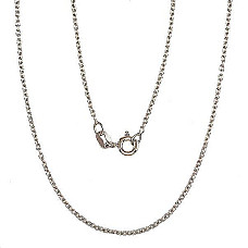 Sidabrinė grandinėlė Anchor round 1,1 mm, 50, 2.5 g, Sidabras 925 praba, rodis (padengti)