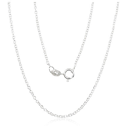 Grandinėlės,  - Sidabrinė grandinėlė Anchor round 1,1 mm, 38, 2 g, Sidabras 925 praba