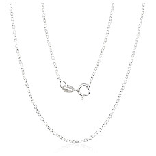 Sidabrinė grandinėlė Anchor round 1,1 mm, 55, 2.7 g, Sidabras 925 praba