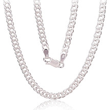 Sidabrinė grandinėlė Rombo 5.5 mm, briaunų apdirbimas deimantu, Sidabras 925 praba