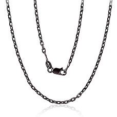 Sidabrinė grandinėlė Anchor 2.1 mm , briaunų apdirbimas deimantu, 55, 7 g, Sidabras 925 praba, rodis (padengti)