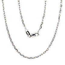 Sidabrinė grandinėlė Anchor 2.1 mm , briaunų apdirbimas deimantu, 45, 5.5 g, Sidabras 925 praba, rodis (padengti)