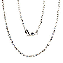 Sidabrinė grandinėlė Anchor 2.1 mm , briaunų apdirbimas deimantu, 45, 5.7 g, Sidabras 925 praba, rodis (padengti)