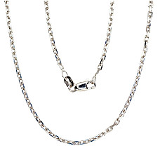 Sidabrinė grandinėlė Anchor 2.1 mm , briaunų apdirbimas deimantu, 45, 5.7 g, Sidabras 925 praba, rodis (padengti)