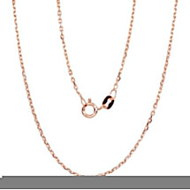 Sidabrinė grandinėlė Anchor 1.2 mm , briaunų apdirbimas deimantu, 55, 3.6 g, Sidabras 925 praba, raudonas auksas (padengti)