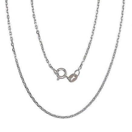 Grandinėlės,  - Sidabrinė grandinėlė Anchor 1.2 mm , briaunų apdirbimas deimantu, 45, 2.8 g, Sidabras 925 praba, rodis (padengti)