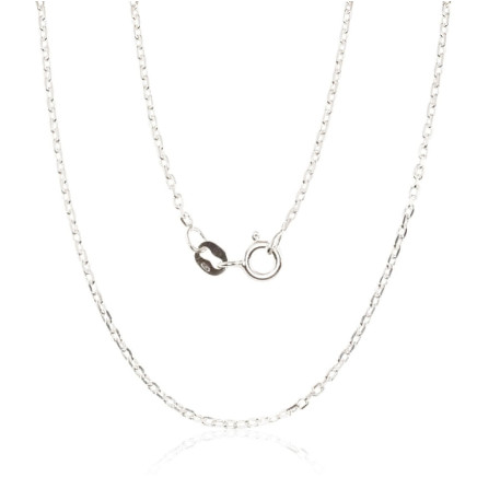 Grandinėlės,  - Sidabrinė grandinėlė Anchor 1.2 mm , briaunų apdirbimas deimantu, 40, 2.5 g, Sidabras 925 praba