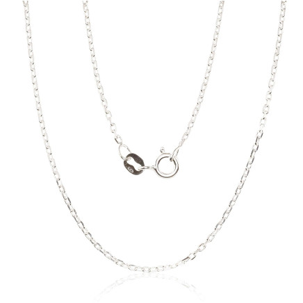 Grandinėlės,  - Sidabrinė grandinėlė Anchor 1.2 mm , briaunų apdirbimas deimantu, 45, 2.8 g, Sidabras 925 praba