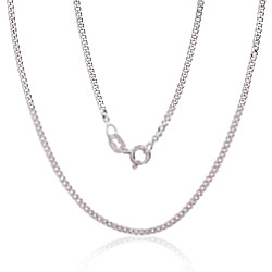 Sidabrinė grandinėlė Curb 2 mm , briaunų apdirbimas deimantu, 45, 3.6 g, Sidabras 925 praba